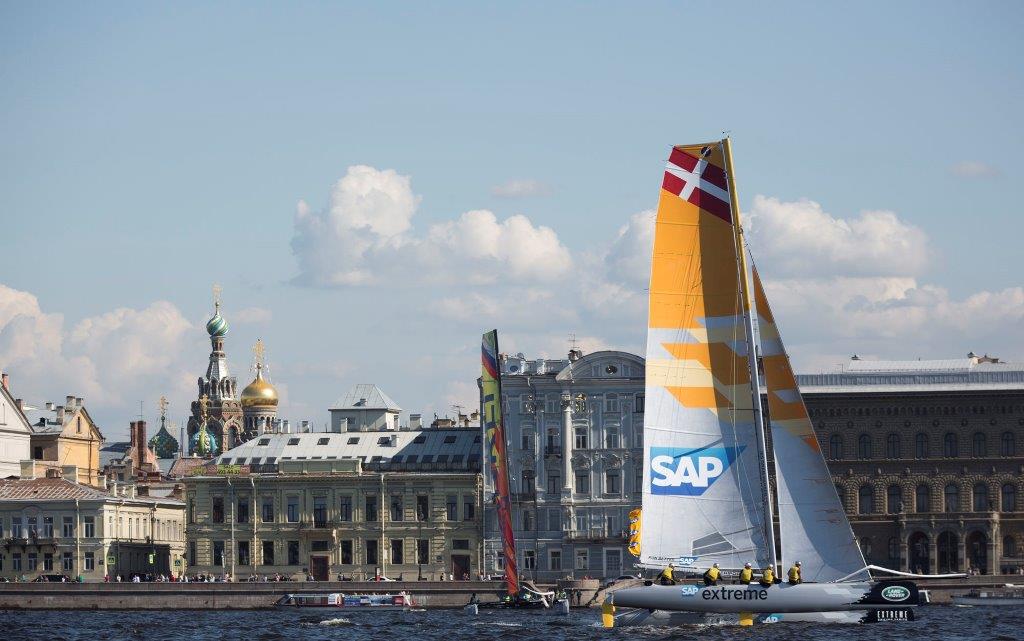 Act 4, San Petersburgo 2014, SAP Extreme Sailing Team © Lloyd Images
